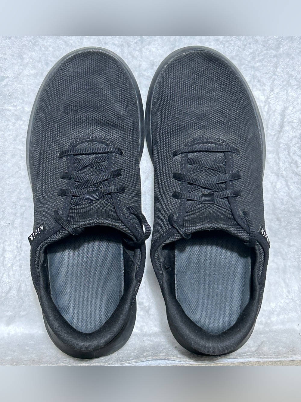 Kizik Unisex Blk Madrid Eco Knit HandsFree Slip In Sneakers Shoes SZ U 8 & W 9.5 - Picture 5 of 11